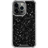 Black Speckle iPhone 15 Pro Clear Case